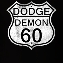 Highway Route Sign 1960 Dodge Demon Distressed T Shirt