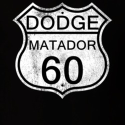 Highway Route Sign 1960 Dodge Matador Distressed T Shirt