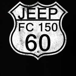Highway Route Sign 1960 FC 150 Distressed T Shirt