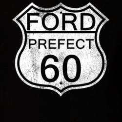 Highway Route Sign 1960 Prefect Distressed T Shirt