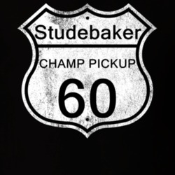 Highway Route Sign 1960 Studebaker Champ Pickup Distressed T Shirt