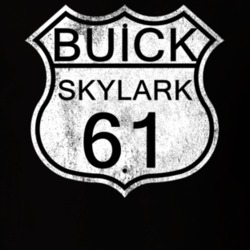 Highway Route Sign 1961 BUICK SKYLARK Distressed T Shirt