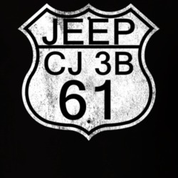 Highway Route Sign 1961 CJ 3B Distressed T Shirt