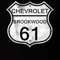 Highway Route Sign 1961 Chevy Brookwood Distressed T Shirt