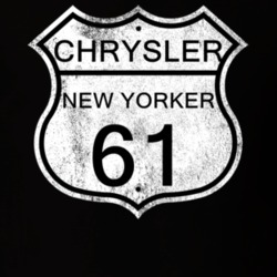 Highway Route Sign 1961 Chrysler New Yorker Distressed T Shirt