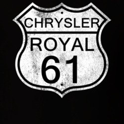 Highway Route Sign 1961 Chrysler Royal Distressed T Shirt