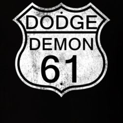 Highway Route Sign 1961 Dodge Demon Distressed T Shirt
