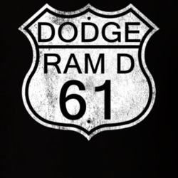 Highway Route Sign 1961 Dodge Ram D Distressed T Shirt