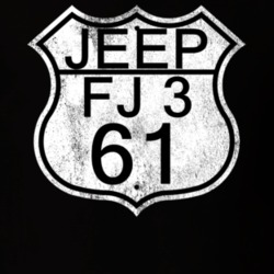 Highway Route Sign 1961 FJ 3 Distressed T Shirt
