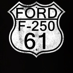 Highway Route Sign 1961 F-250 Distressed T Shirt