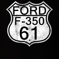 Highway Route Sign 1961 F-350 Distressed T Shirt