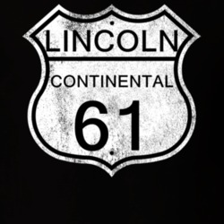 Highway Route Sign 1961 Lincoln Continental Distressed T Shirt