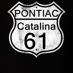Highway Route Sign 1961 Pontiac Catalina Distressed T Shirt