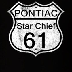 Highway Route Sign 1961 Pontiac Star Chief Distressed T Shirt