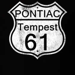 Highway Route Sign 1961 Pontiac Tempest Distressed T Shirt