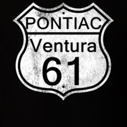 Highway Route Sign 1961 Pontiac Ventura Distressed T Shirt