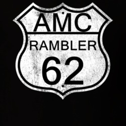 Highway Route Sign 1962 AMC RAMBLER Distressed T Shirt