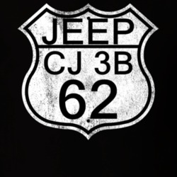 Highway Route Sign 1962 CJ 3B Distressed T Shirt