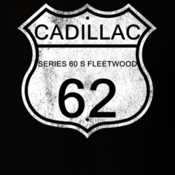 Highway Route Sign 1962 Cadillac Series 60 S Fleetwood Distressed T Sh