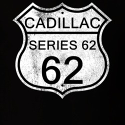 Highway Route Sign 1962 Cadillac Series 62 Distressed T Shirt
