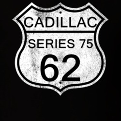 Highway Route Sign 1962 Cadillac Series 75 Distressed T Shirt