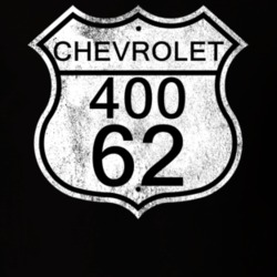 Highway Route Sign 1962 Chevy 400 Distressed T Shirt