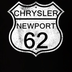Highway Route Sign 1962 Chrysler Newport Distressed T Shirt