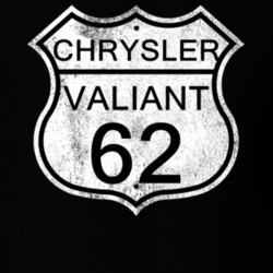 Highway Route Sign 1962 Chrysler Valiant Distressed T Shirt