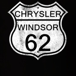 Highway Route Sign 1962 Chrysler Windsor Distressed T Shirt