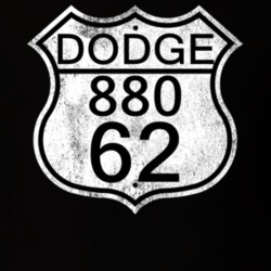 Highway Route Sign 1962 Dodge 880 Distressed T Shirt