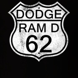 Highway Route Sign 1962 Dodge Ram D Distressed T Shirt