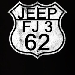 Highway Route Sign 1962 FJ 3 Distressed T Shirt