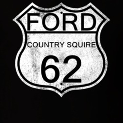 Highway Route Sign 1962 Country Squire Distressed T Shirt
