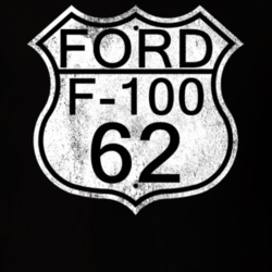 Highway Route Sign 1962 F-100 Distressed T Shirt