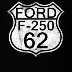 Highway Route Sign 1962 F-250 Distressed T Shirt