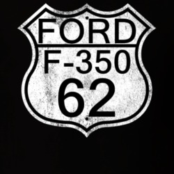 Highway Route Sign 1962 F-350 Distressed T Shirt