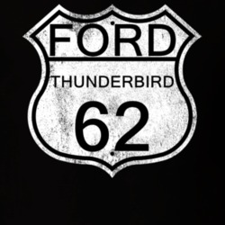 Highway Route Sign 1962 Thunderbird Distressed T Shirt