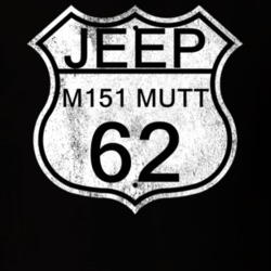 Highway Route Sign 1962 M151 MUTT Distressed T Shirt
