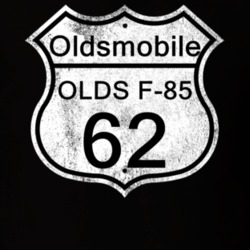 Highway Route Sign 1962 Oldsmobile Olds F-85 Distressed T Shirt