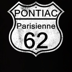 Highway Route Sign 1962 Pontiac Parisienne Distressed T Shirt