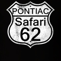 Highway Route Sign 1962 Pontiac Safari Distressed T Shirt