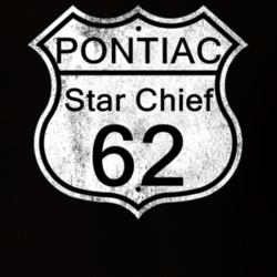 Highway Route Sign 1962 Pontiac Star Chief Distressed T Shirt