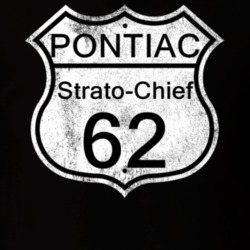 Highway Route Sign 1962 Pontiac Strato-Chief Distressed T Shirt
