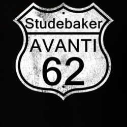 Highway Route Sign 1962 Studebaker Avanti Distressed T Shirt