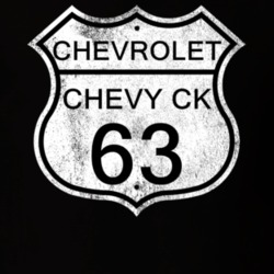 Highway Route Sign 1963 Chevy CK Distressed T Shirt