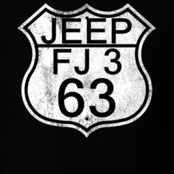 Highway Route Sign 1963 FJ 3 Distressed T Shirt