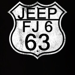 Highway Route Sign 1963 FJ 6 Distressed T Shirt