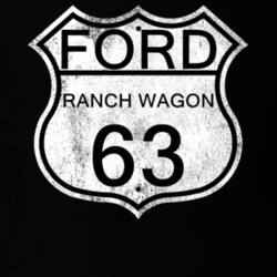 Highway Route Sign 1963 Ranch Wagon Distressed T Shirt
