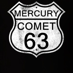 Highway Route Sign 1963 MERCURY COMET Distressed T Shirt