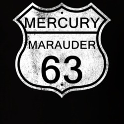 Highway Route Sign 1963 MERCURY MARAUDER Distressed T Shirt